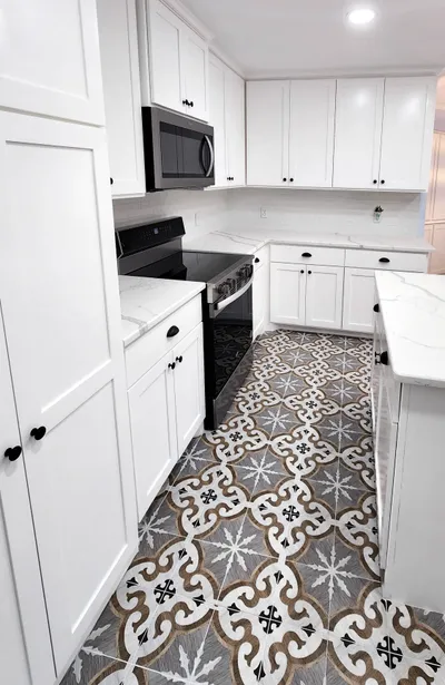 Ceiling-height custom cabinetry