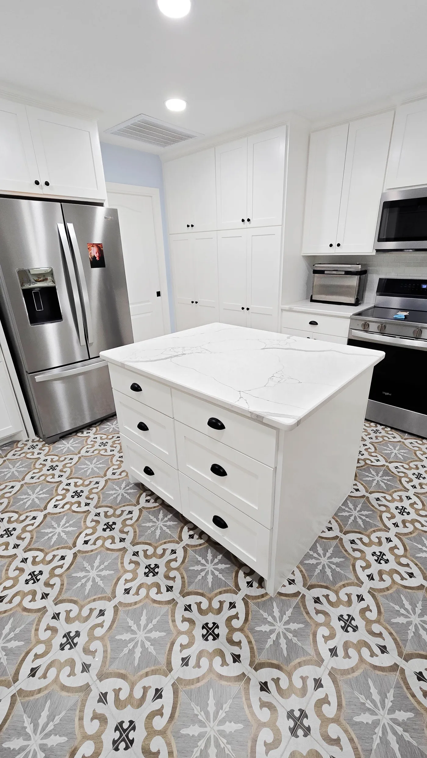 Finished Old Mill Road kitchen remodel view