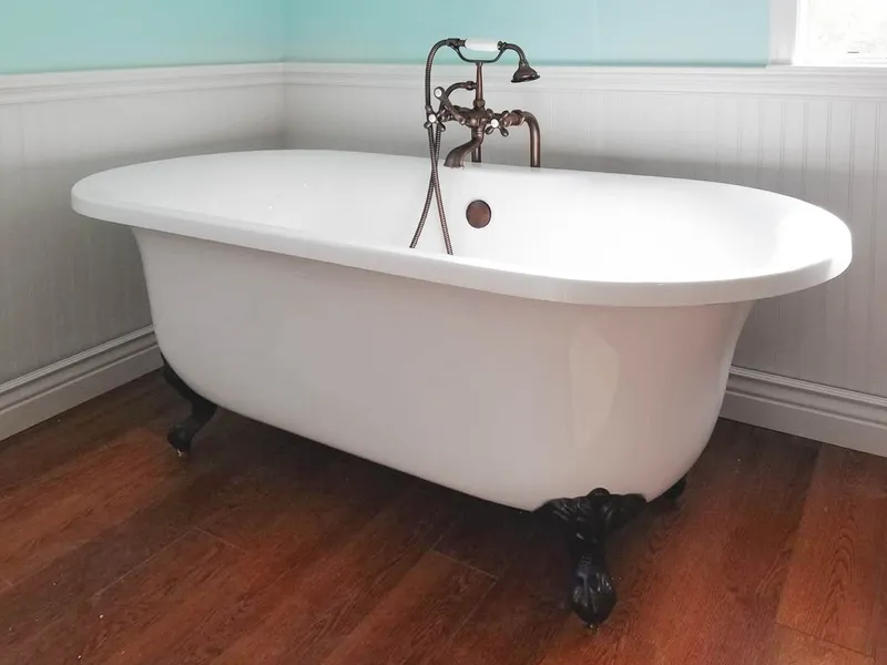 Finished view of the Greenville bathroom remodeling project
