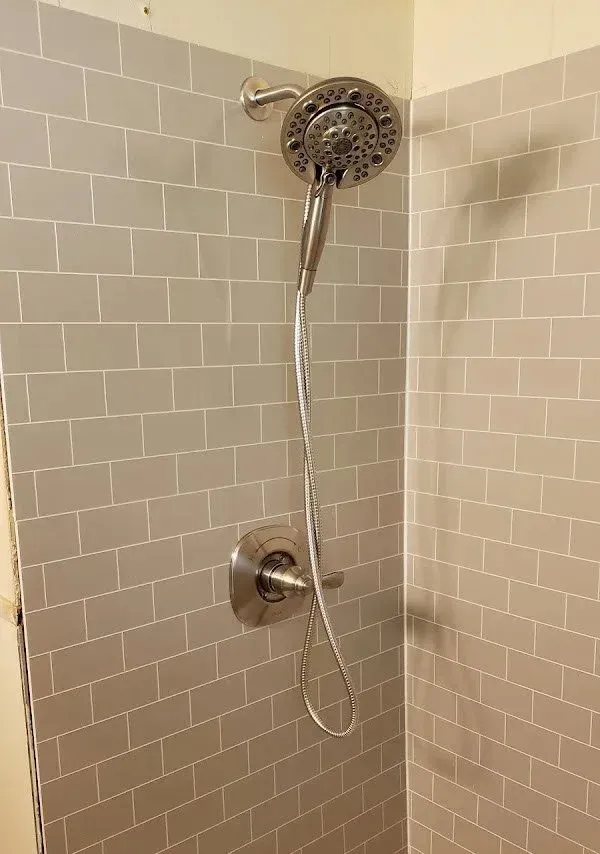 Finished view of the Hunt County bathroom remodeling project