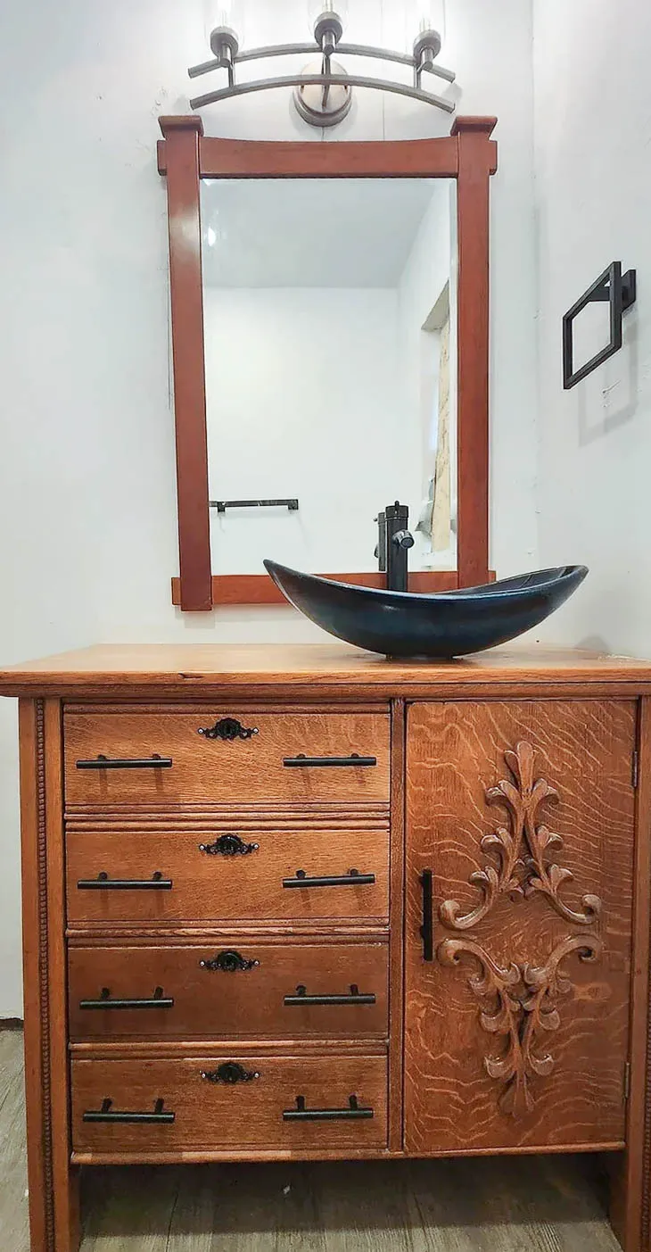 Finished view of the Sunset bathroom remodeling project