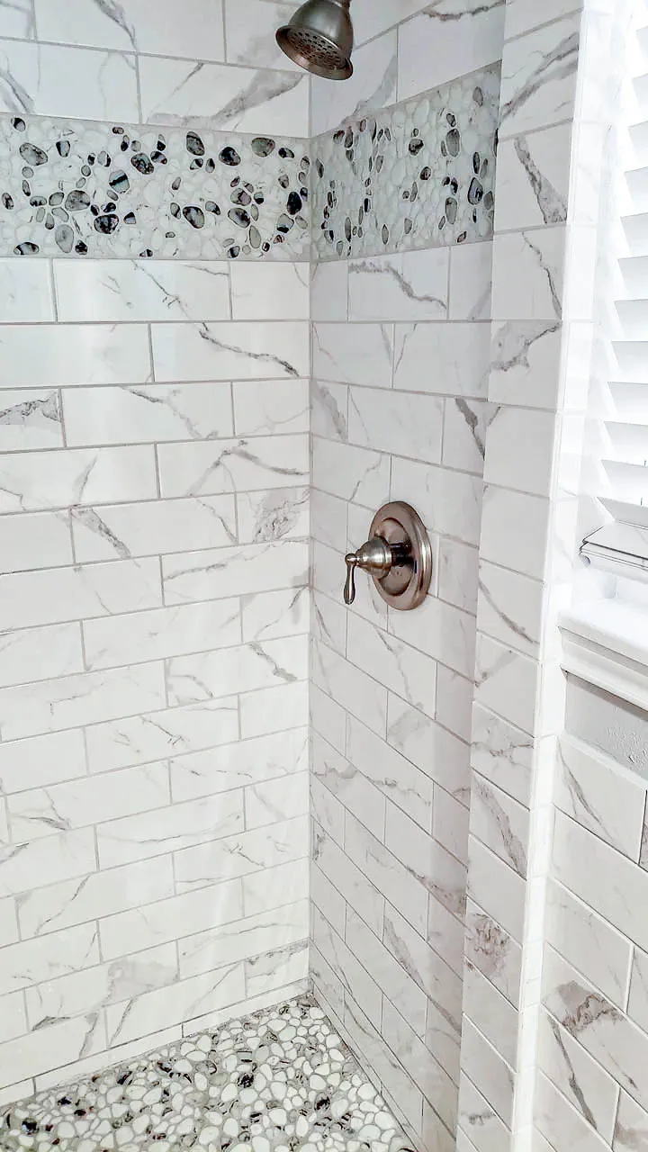 Hunt County Bathroom custom recessed wall niches