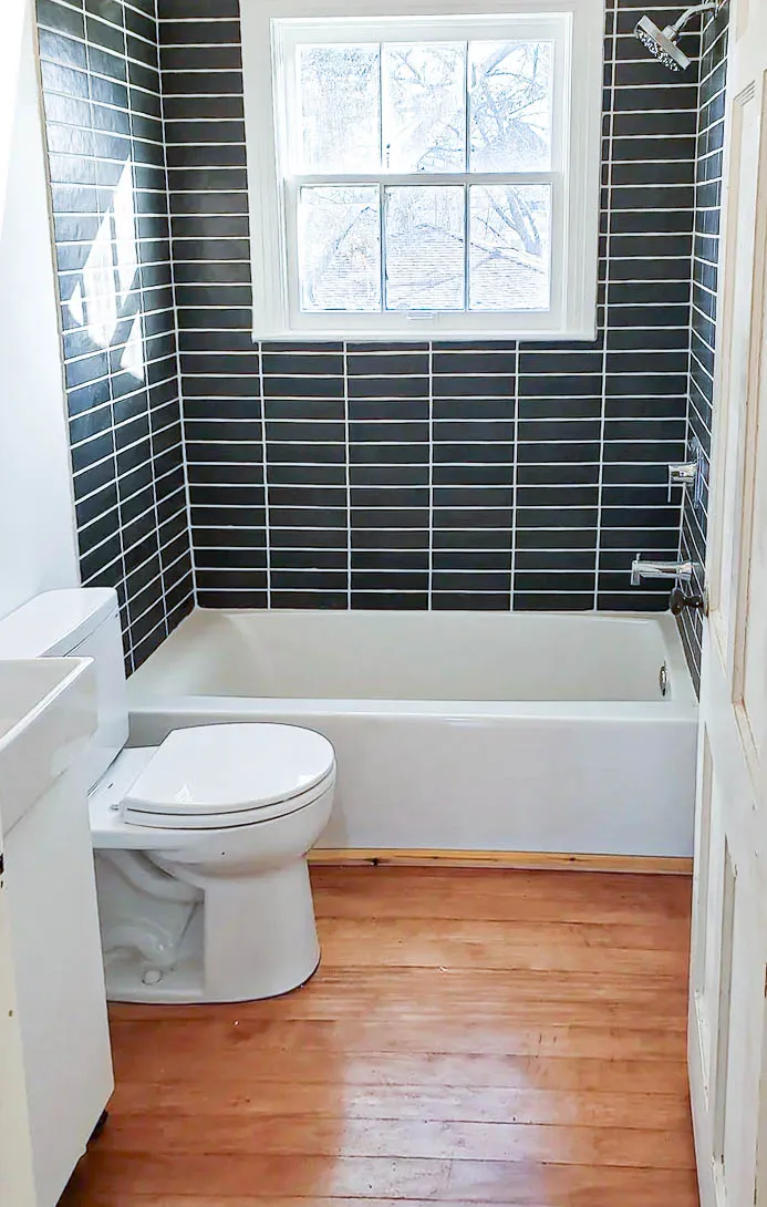Finished view of the Caddo Mills bathroom remodeling project