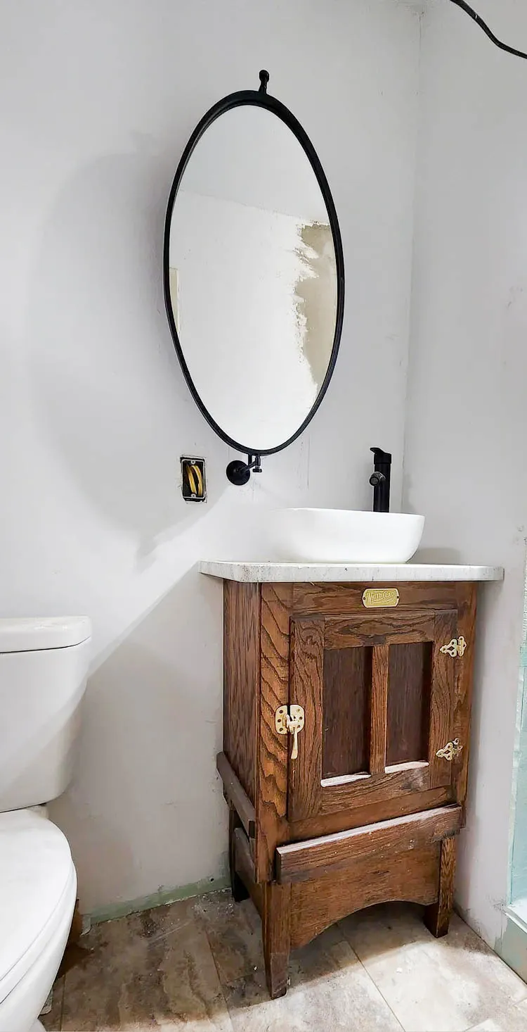 Sunset Bathroom frameless glass door