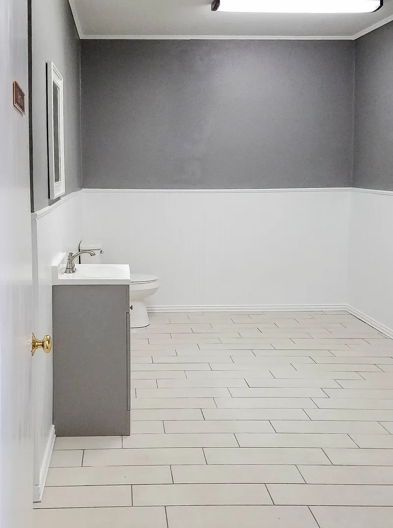 Economical tub-to-shower conversion details