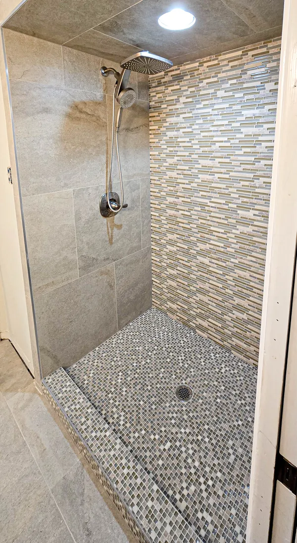Old Mill Road Master Bath view 1