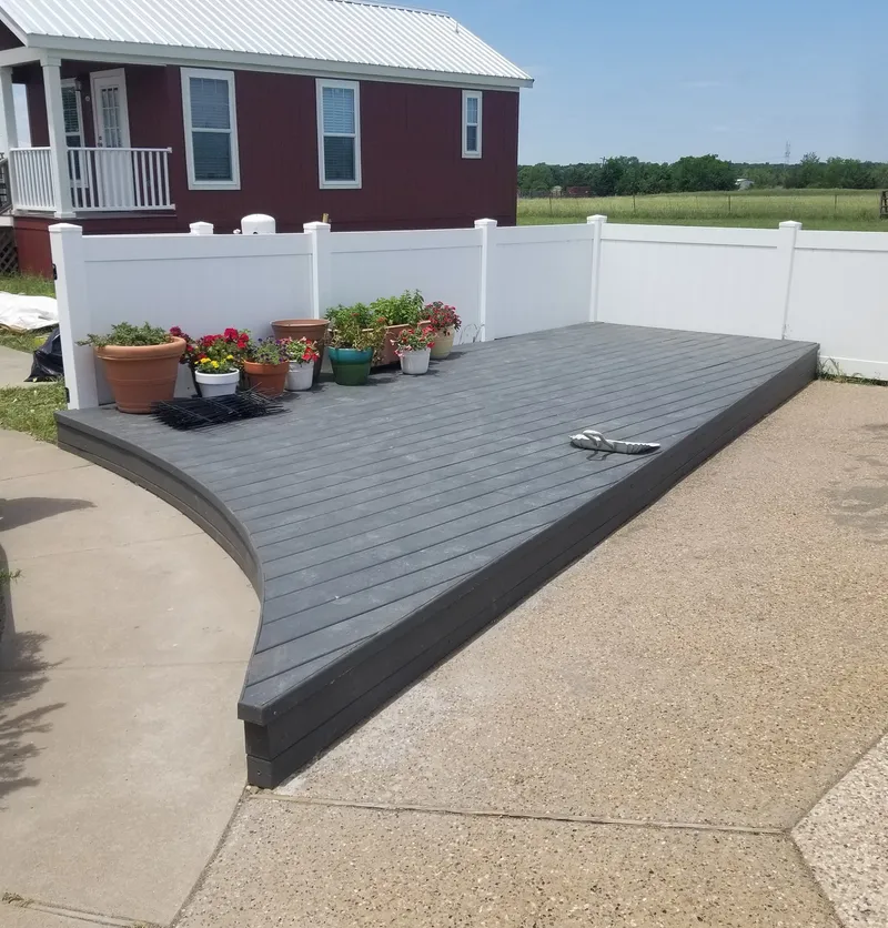  Barefoot friendly deck surface and hidden fasteners