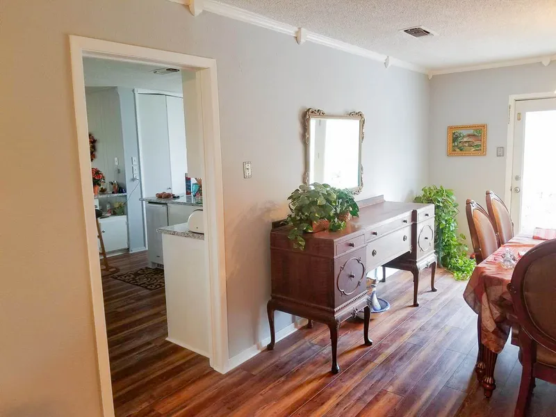 Langford finished premium hardwood flooring in hallway